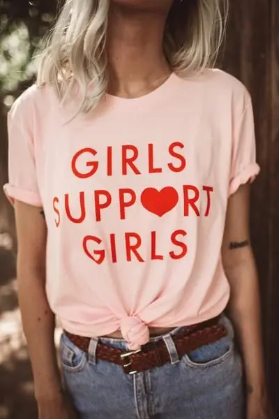 Girls Support Girls Red Letter Print Tee Pink Grey White Black t shirt Women Sexy Funny Tumblr Graphic Hipster t-shirts Tops
Girls Support Girls Red Letter Print Tee Pink Grey White Black t shirt Women Sexy Funny Tumblr Graphic Hipster t-shirts Tops