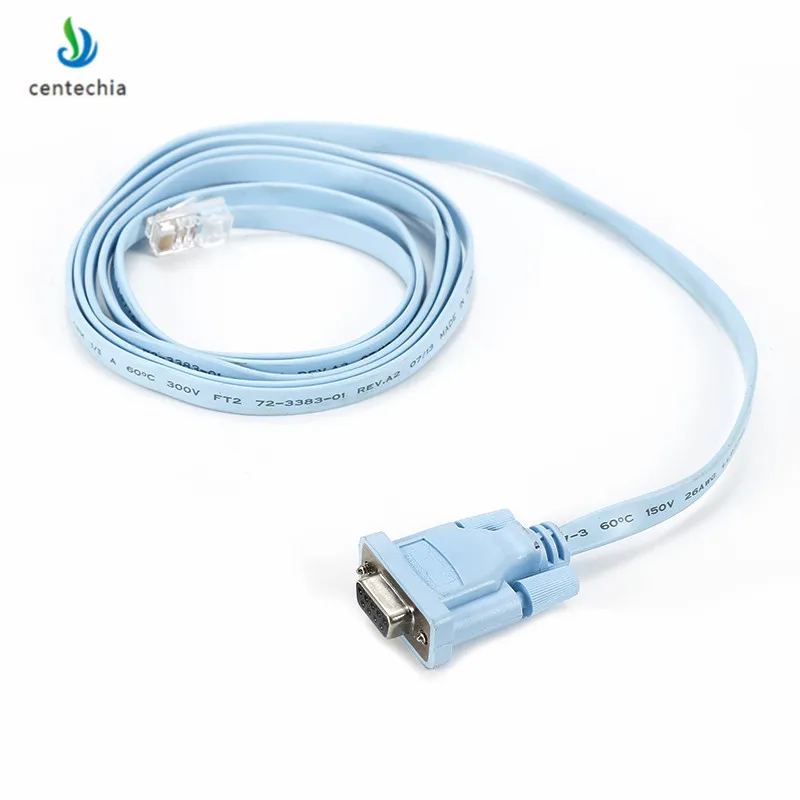 Centechia RJ45 to DB9 Console Cable 1.8M VGA Male to RJ45 Connector with 9 ports Crystal plugs Blue Serial port Console Cable
Centechia RJ45 to DB9 Console Cable 1.8M VGA Male to RJ45 Connector with 9 ports Crystal plugs Blue Serial port Console Cable