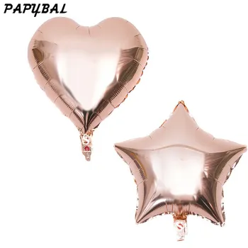 10pcs 18inch rose gold star Heart Globos Metallic Color Infatable Foil Balloon for Party Wedding Valentine's Day Decoration gift
10pcs 18inch rose gold star Heart Globos Metallic Color Infatable Foil Balloon for Party Wedding Valentine's Day Decoration gift
