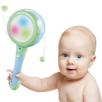 Meibeile Sound Light Musical Hand Bell Juguetes Plastic Electronic Baby Shaking Rattle Drums For Newborn Gifts Educational Toy
Meibeile Sound Light Musical Hand Bell Juguetes Plastic Electronic Baby Shaking Rattle Drums For Newborn Gifts Educational Toy