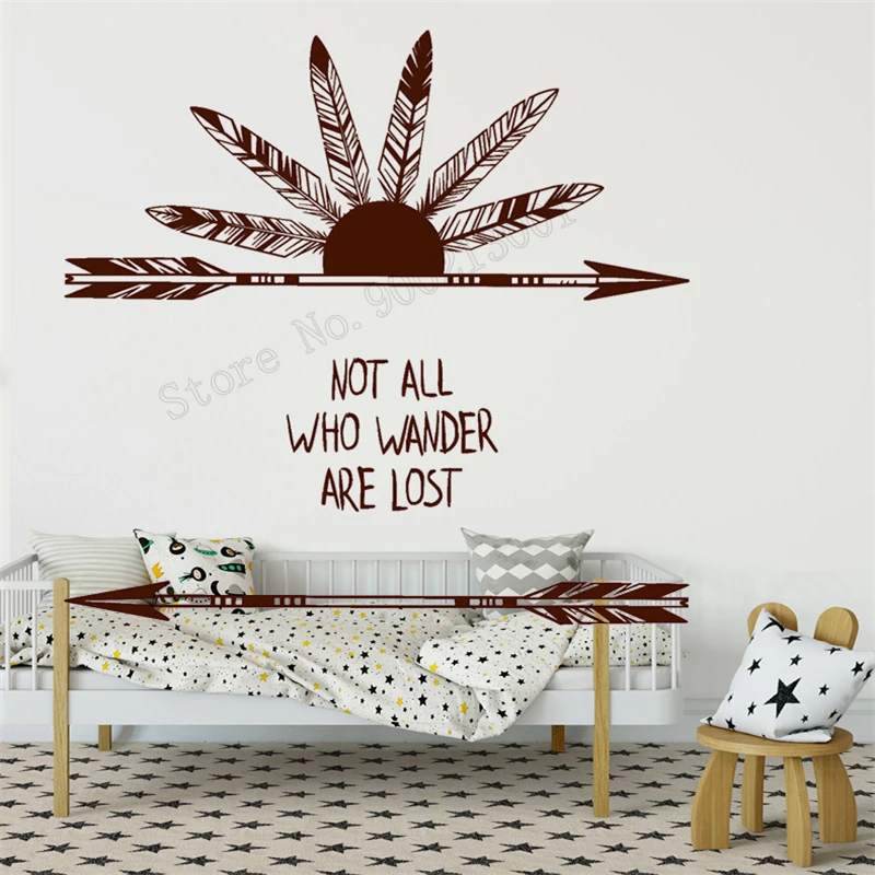 Wall Decoration Feathers Arrow Room Decorative Vinyl Art Removeable Mural Fashion Style Decor Ethnic Decal Modern Ornament LY302
Wall Decoration Feathers Arrow Room Decorative Vinyl Art Removeable Mural Fashion Style Decor Ethnic Decal Modern Ornament LY302