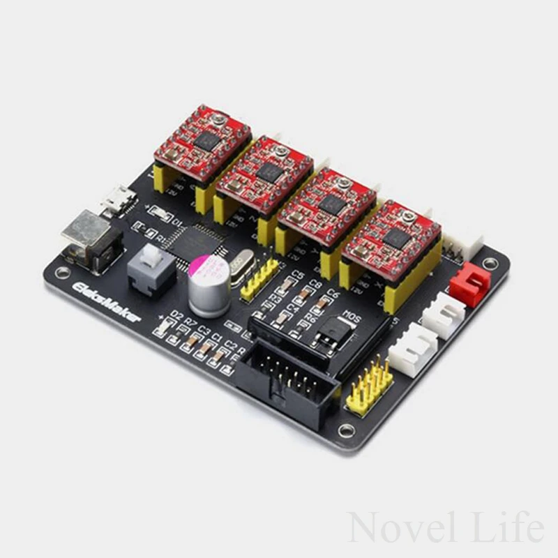 EleksMaker IVAxis USB ЧПУ 4 оси 2 Фаза провода шагового двигателя плате контроллера DIY