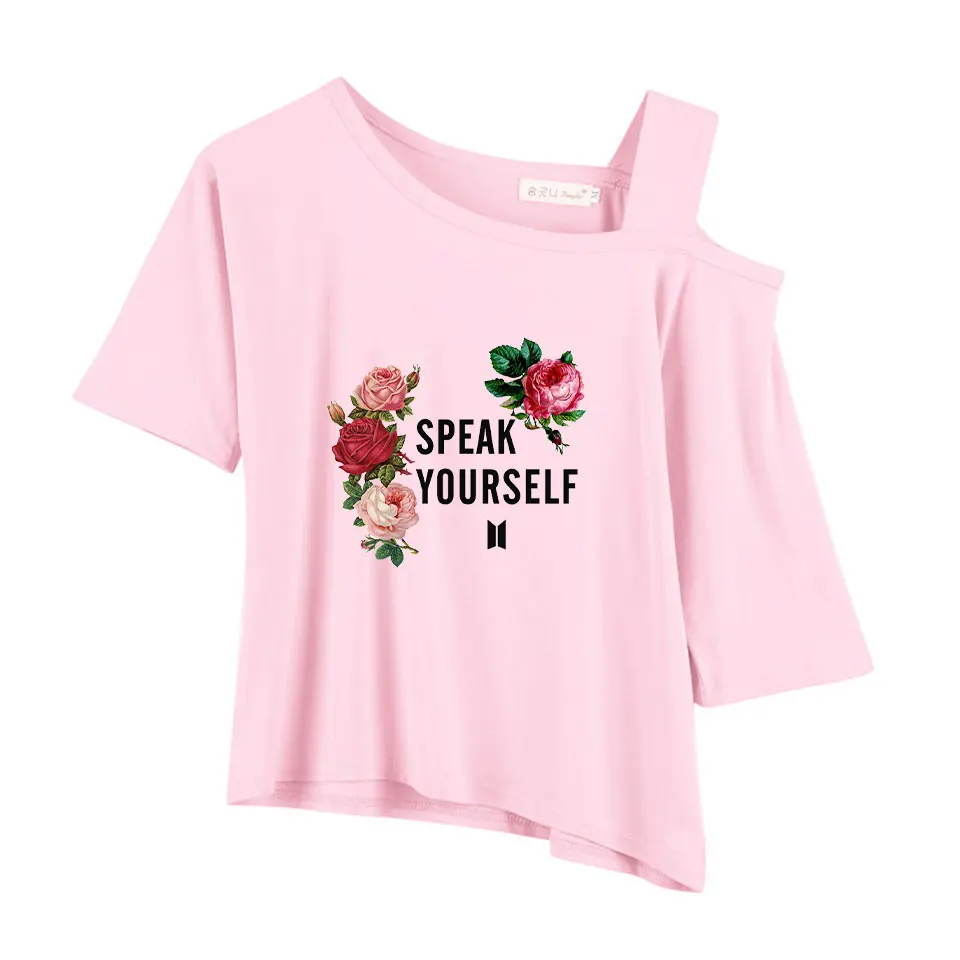 BF Kpop Speak Yourself World Tour 2019 T shirt Off-shoulder Top Tee Women Girl Tshirt harajuku Fans Jungkook Suga V Jin Clothes
BF Kpop Speak Yourself World Tour 2019 T shirt Off-shoulder Top Tee Women Girl Tshirt harajuku Fans Jungkook Suga V Jin Clothes