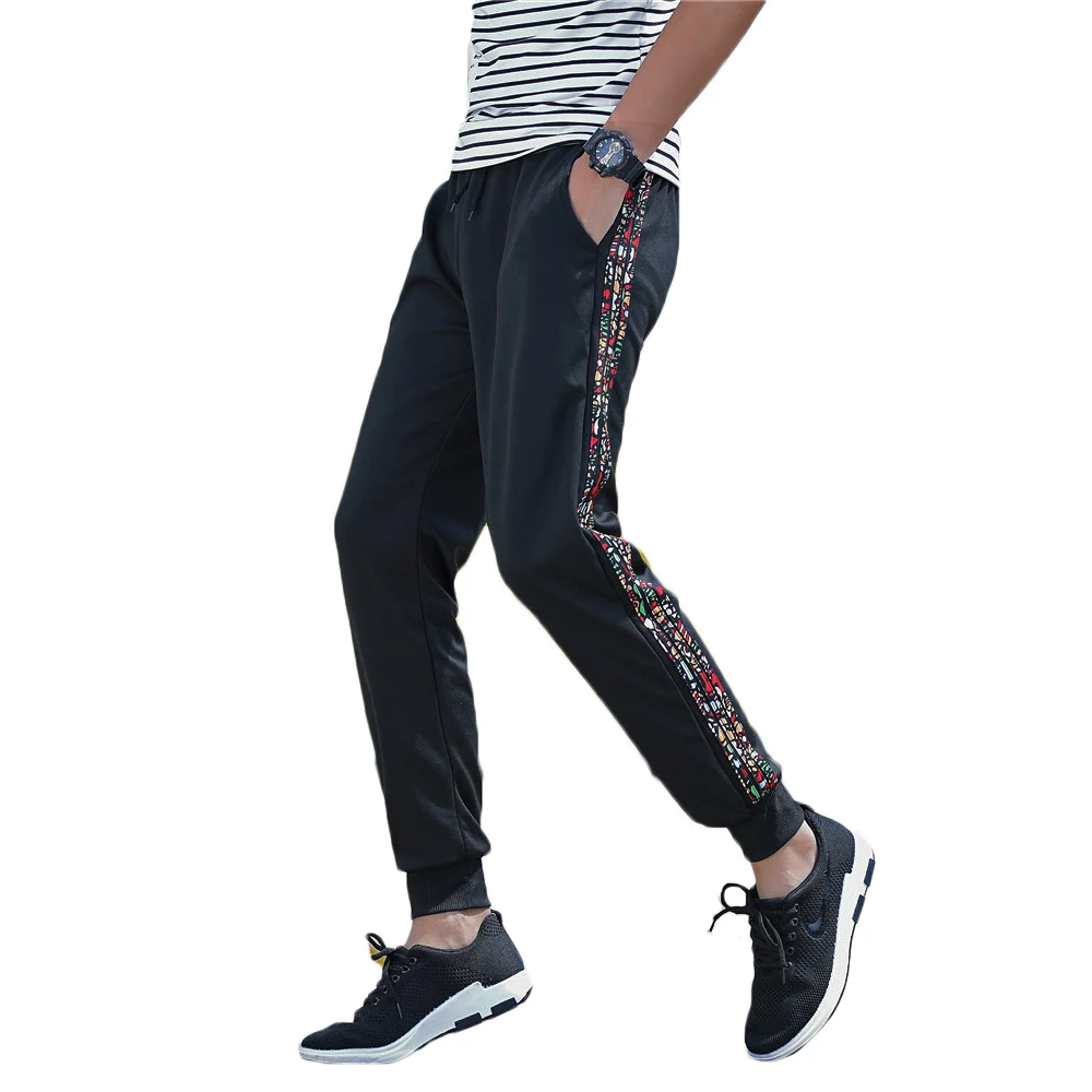 Drop Shipping Men Joggers Casual Pants with Print Striped Elastic Waist Drawstring Men Running Sportswear Summer Men Sweatpants
Drop Shipping Men Joggers Casual Pants with Print Striped Elastic Waist Drawstring Men Running Sportswear Summer Men Sweatpants