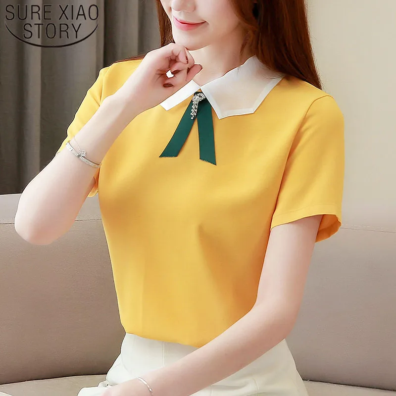 Blusas mujer de moda 2019 ladies tops chiffon blouse shirt women tops short bow pink blouse for women shirts Solid 4797 50
Blusas mujer de moda 2019 ladies tops chiffon blouse shirt women tops short bow pink blouse for women shirts Solid 4797 50
