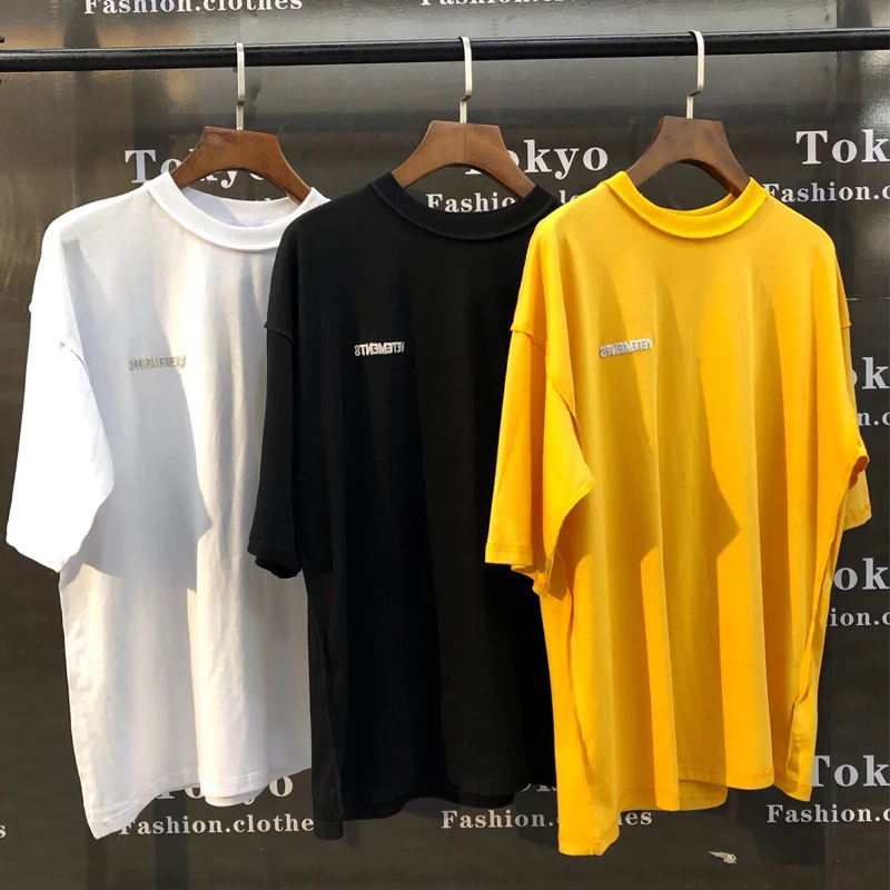 Vetements T Shirts Embroidery Men Women Oversize Vetements Top Tees Casual Fashion Best Quality Loose Colorful Vetement T-Shirt
Vetements T Shirts Embroidery Men Women Oversize Vetements Top Tees Casual Fashion Best Quality Loose Colorful Vetement T-Shirt