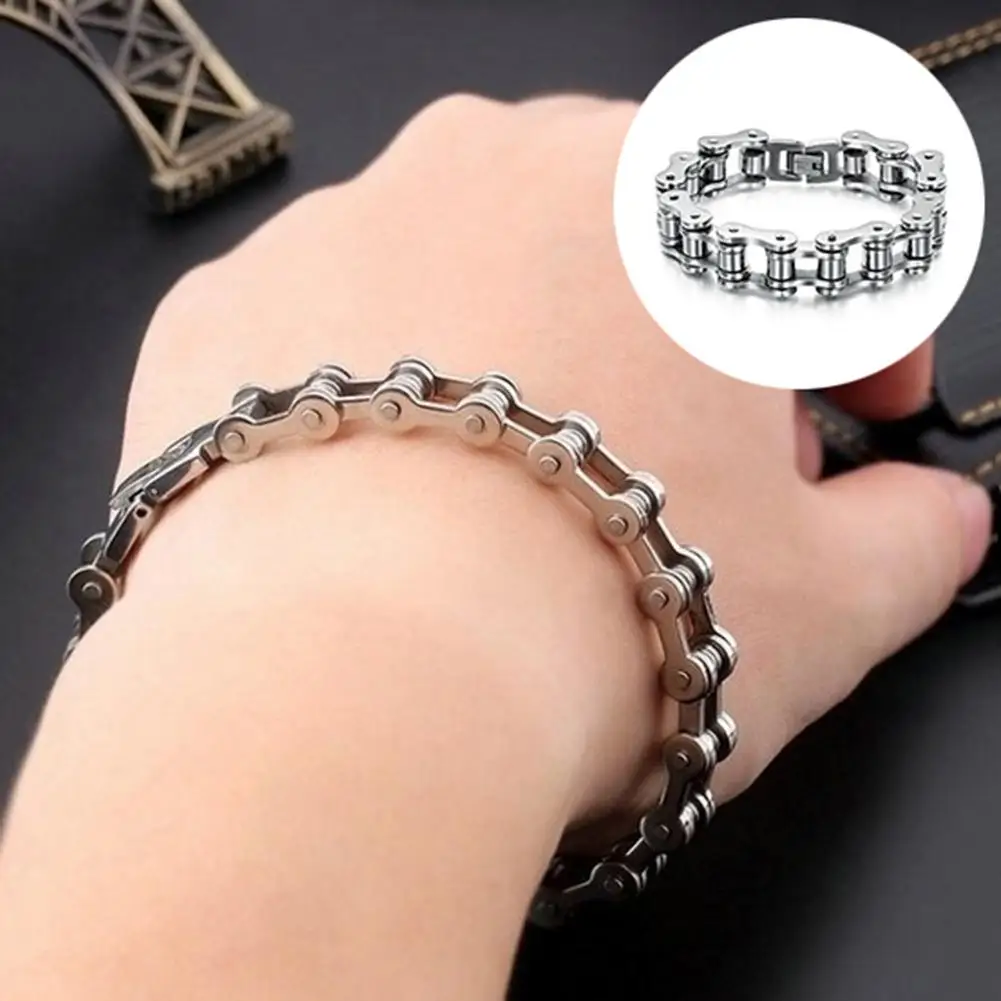 Women Unisex Steel Classic Cool Bracelet Link Chain Wristband Bangle Jewelry 
Women Unisex Steel Classic Cool Bracelet Link Chain Wristband Bangle Jewelry