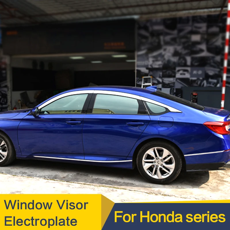 Window Visor Electroplate Side Sun Rain Protection High Gloss Chromium Plating Accessories For Honda Accord Odyssey CRV CIVIC
Window Visor Electroplate Side Sun Rain Protection High Gloss Chromium Plating Accessories For Honda Accord Odyssey CRV CIVIC