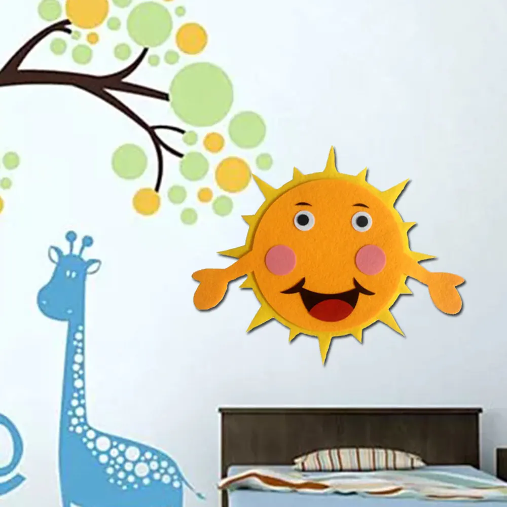 DIY Sun Felt Craft For Kids Early Learning Kindergarten Class Room Wall Decroations Kids Bedroom Decor Wall Stickers
DIY Sun Felt Craft For Kids Early Learning Kindergarten Class Room Wall Decroations Kids Bedroom Decor Wall Stickers
