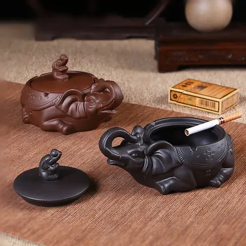 Purple Clay Elephant pig portable ashtray living room table accessories ashtrays with lids gift for boyfriend P011
Purple Clay Elephant pig portable ashtray living room table accessories ashtrays with lids gift for boyfriend P011