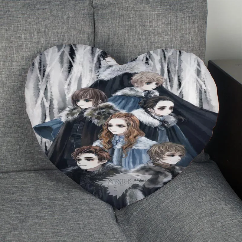 Hot Sale game of thrones art Heart Shape Pillow Cover Custom zipper Pillowcase Just Cover No Core Size 41x36cm,47x42cm
Hot Sale game of thrones art Heart Shape Pillow Cover Custom zipper Pillowcase Just Cover No Core Size 41x36cm,47x42cm