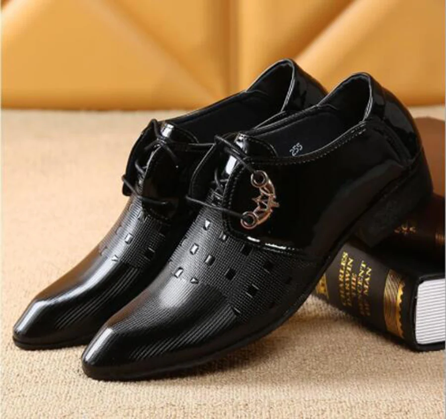 46 ярдов новые мужские трендовые остроносые туфли деловая повседневная обувь