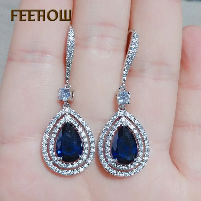 FEEHOW New Fashion Water Drop Zirconia White Color Hook Earrings Exquisite Jewelry Gift To Girl Friend FWEP2227
FEEHOW New Fashion Water Drop Zirconia White Color Hook Earrings Exquisite Jewelry Gift To Girl Friend FWEP2227