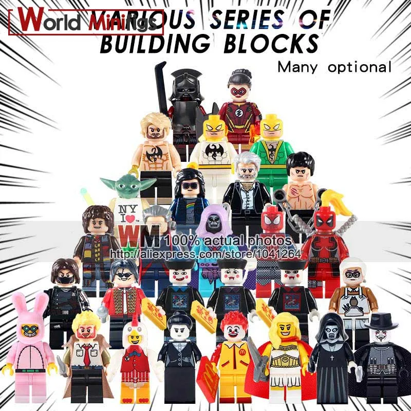 1PC Big Promotion Wolverine Logan Yoda Miyazaki Hayao Nun Sinter She-Ra Princess of Power Ada Byron Collection Building Blocks
1PC Big Promotion Wolverine Logan Yoda Miyazaki Hayao Nun Sinter She-Ra Princess of Power Ada Byron Collection Building Blocks