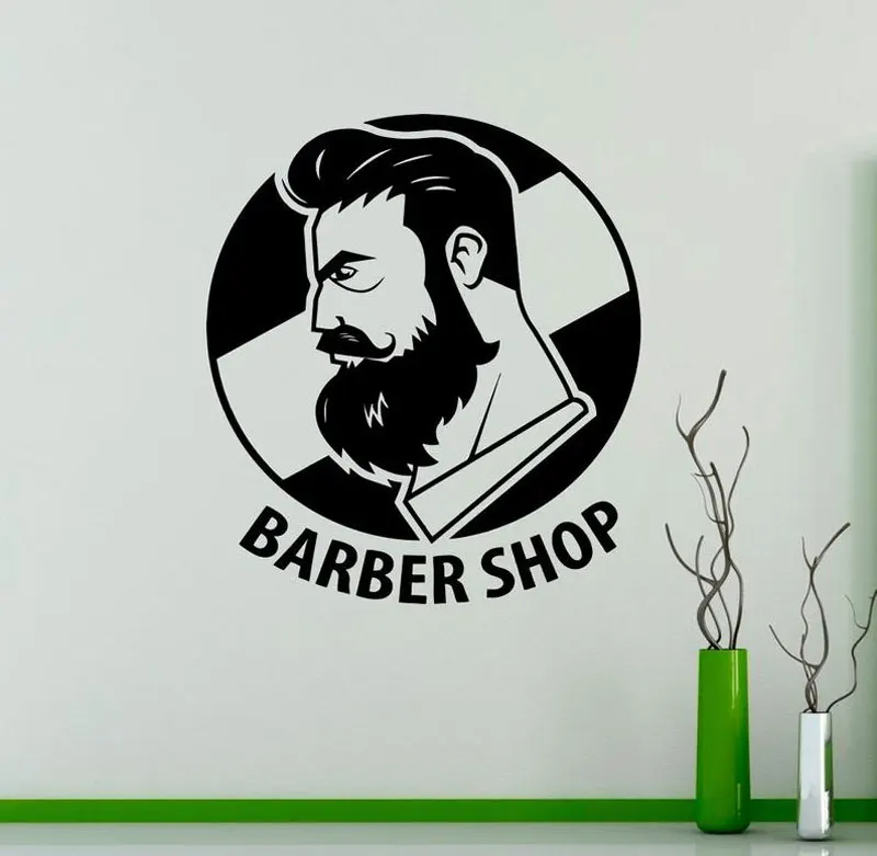 Fashion Barber Shop Wall Decal Hair Salon Vinyl Sticker Hairstyle Bedroom Hair Salon Decorative Art Mural MF04
Fashion Barber Shop Wall Decal Hair Salon Vinyl Sticker Hairstyle Bedroom Hair Salon Decorative Art Mural MF04