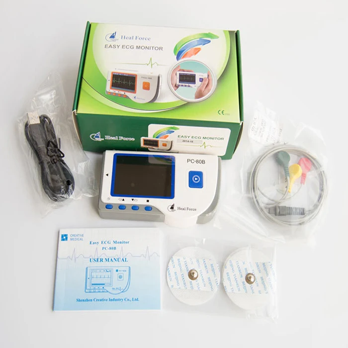 Electrocardiograph PC-80B Advanced Heart Rate Monitoring Dynamic Mini Portable LCD Heart Monitor Medical Health Care Machine
Electrocardiograph PC-80B Advanced Heart Rate Monitoring Dynamic Mini Portable LCD Heart Monitor Medical Health Care Machine