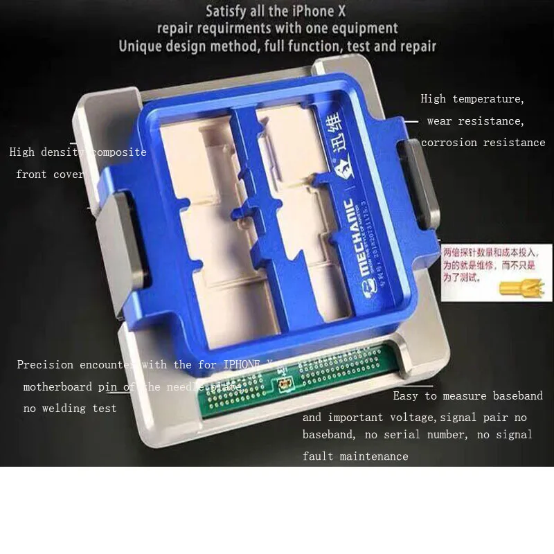 For iPhone X Testing Repair Platform repair display touch Wifi lamp Camera face ID Maintenance Platform Full function Tester
For iPhone X Testing Repair Platform repair display touch Wifi lamp Camera face ID Maintenance Platform Full function Tester