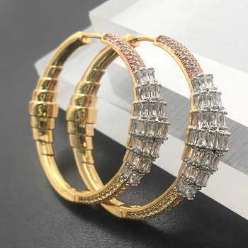 Lanyika Fashion Jewelry Modern Elegant Stereo Big Ear Loops Micro Plated Wedding Birthday Earrings Luxury Bridal Daily Best Gift
Lanyika Fashion Jewelry Modern Elegant Stereo Big Ear Loops Micro Plated Wedding Birthday Earrings Luxury Bridal Daily Best Gift