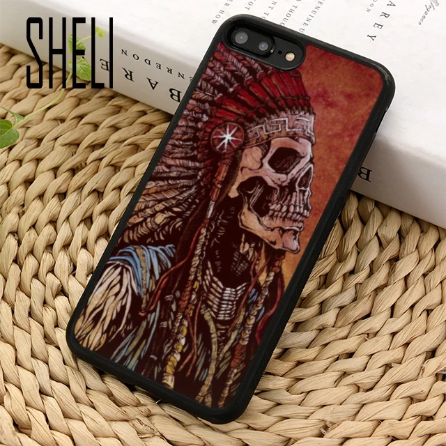 SHELI Indian Native American Skull Skeleton Phone Case Cover For iPhone 6 6S 7 8 X XR XS maxS Samsung Galaxy S6 S7 S8 S9 Plus
SHELI Indian Native American Skull Skeleton Phone Case Cover For iPhone 6 6S 7 8 X XR XS maxS Samsung Galaxy S6 S7 S8 S9 Plus