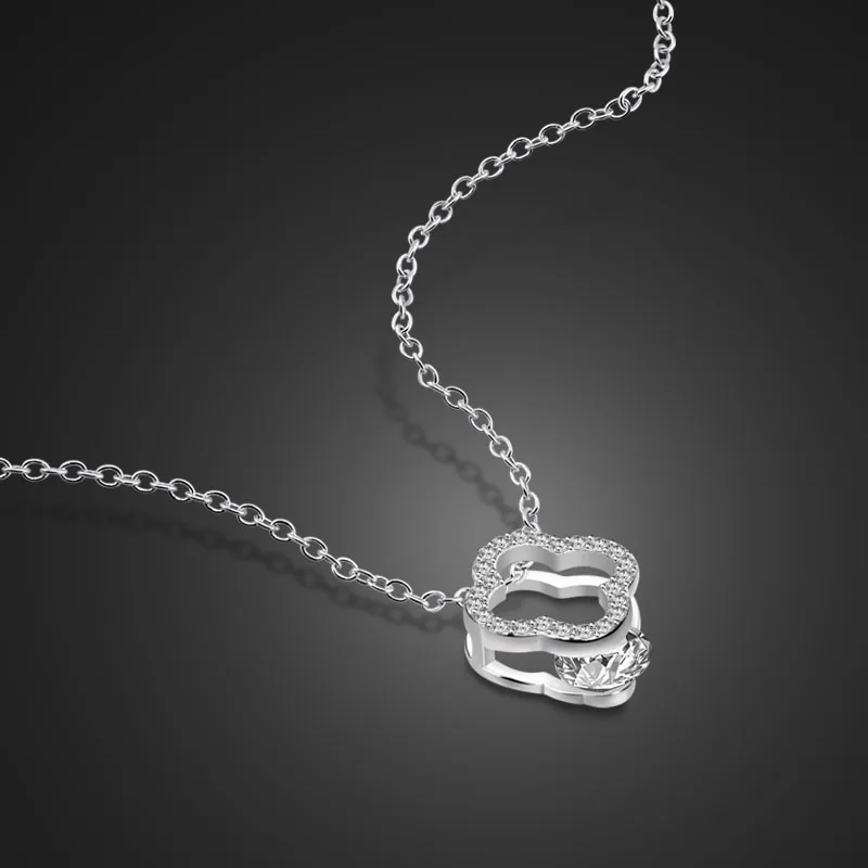 New arrival elegant woman sterling silver jewelry.100% solid 925 silver clover pendant necklace.An attractive lady's necklace
New arrival elegant woman sterling silver jewelry.100% solid 925 silver clover pendant necklace.An attractive lady's necklace