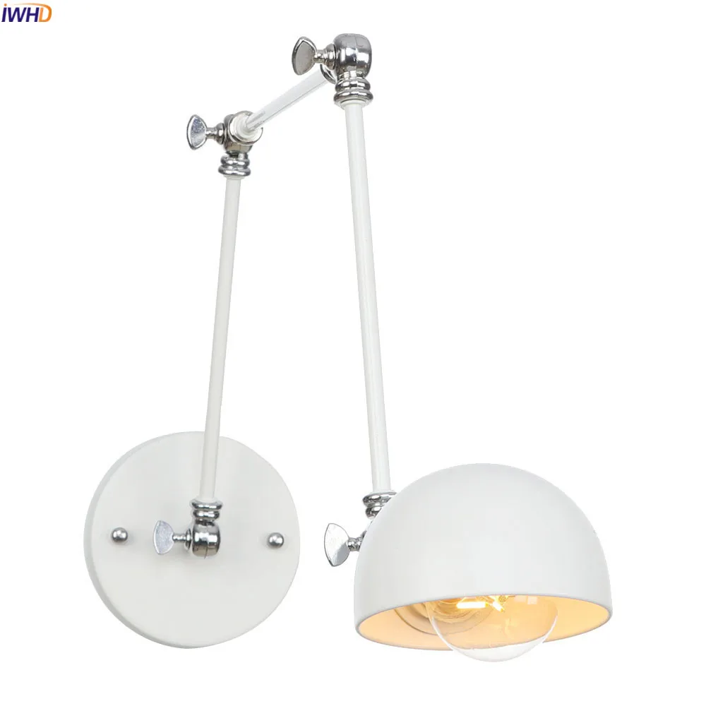 IWHD Nordic White Long Arm LED Wall Light Fixtures Bedroom Mirror Stair Loft Style Industrial Wall Lamp Sconce Aplique Pared
IWHD Nordic White Long Arm LED Wall Light Fixtures Bedroom Mirror Stair Loft Style Industrial Wall Lamp Sconce Aplique Pared