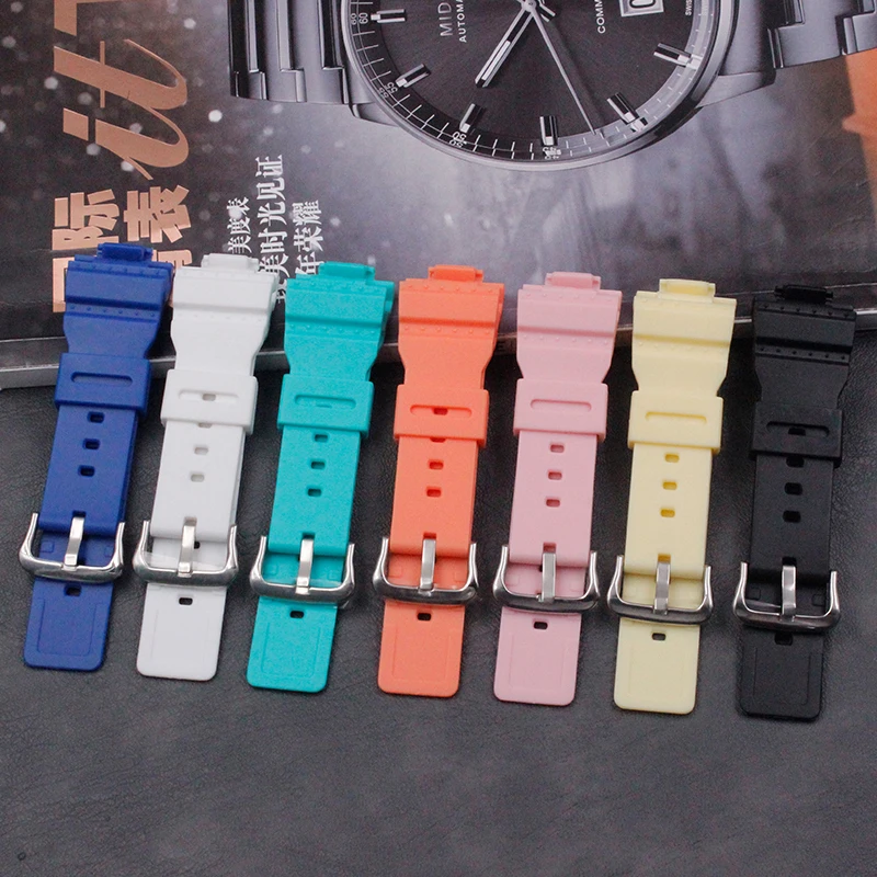 

Silicone strap watch accessories for Casio baby-G series BA-110/111/112 / BGA-130 ladies casual waterproof sports rubber strapb