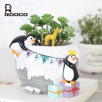 New Cartoon Animal Penguin Shape hidroponic Flower Pot Succulent Potted Home Decoration Living Room Balcony Kids Gift
New Cartoon Animal Penguin Shape hidroponic Flower Pot Succulent Potted Home Decoration Living Room Balcony Kids Gift