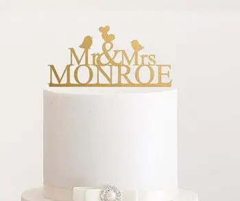 glitter love birds Custom name wedding cake topper Cake bridal shower cake toppers
glitter love birds Custom name wedding cake topper Cake bridal shower cake toppers