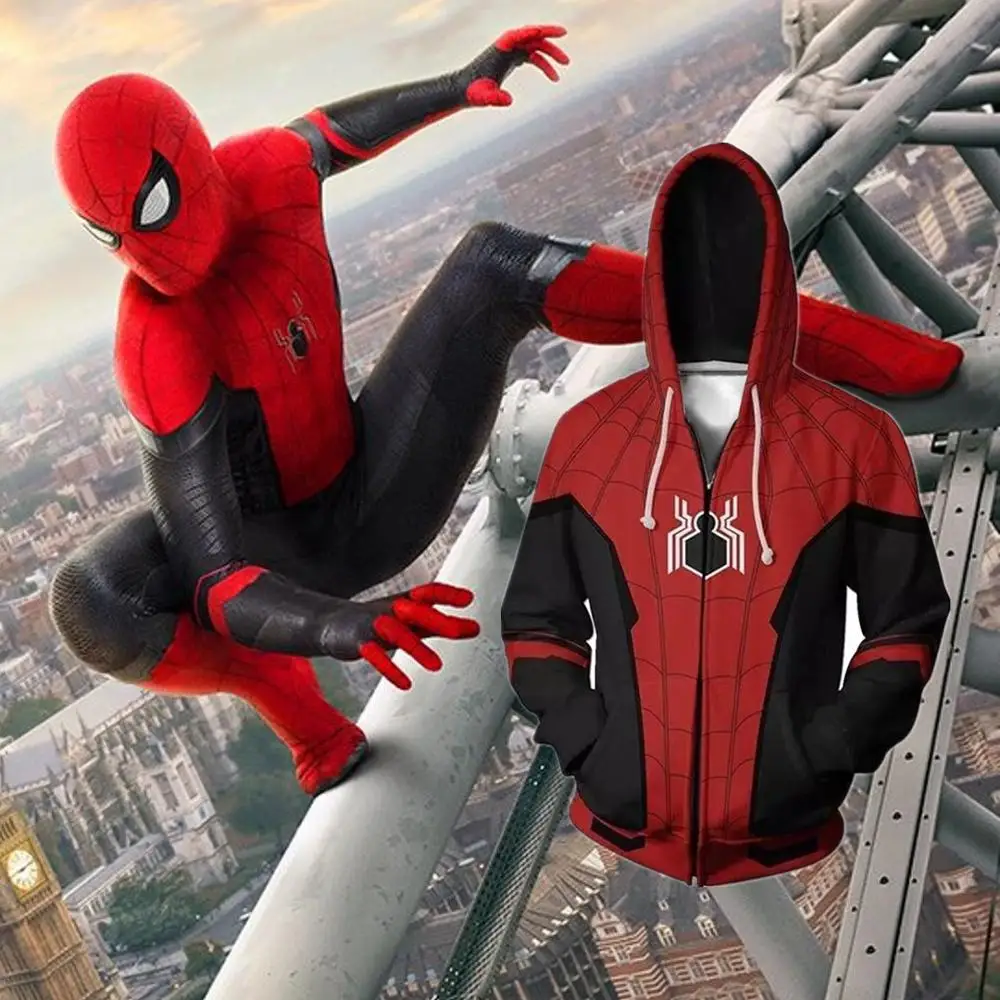 Anime Hoodies Sweatshirt Spiderman Cosplay Costume 2020 New Men Woman 3D Printed Movie Spider Man Jacket Hooded Top Streetwear
Anime Hoodies Sweatshirt Spiderman Cosplay Costume 2020 New Men Woman 3D Printed Movie Spider Man Jacket Hooded Top Streetwear