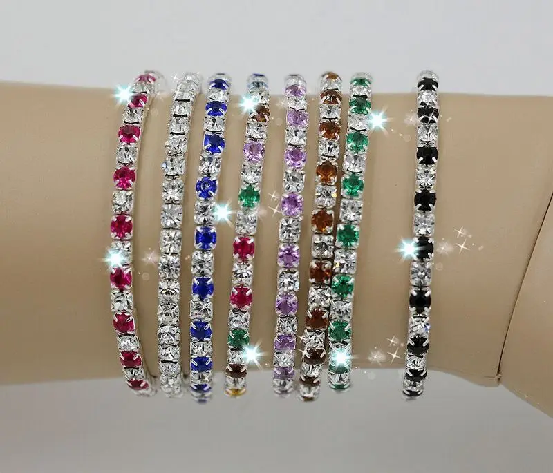 Hot ! IN STOCK 20 Pcs/ 1 lot Colorful Spring Row Rhinestone Bracelet Tennis 8 - Color ab515
Hot ! IN STOCK 20 Pcs/ 1 lot Colorful Spring Row Rhinestone Bracelet Tennis 8 - Color ab515