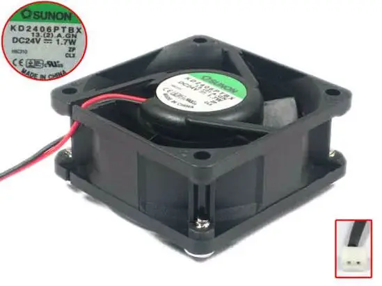 SUNON KD2406PTBX 13.(2).A.GN 24 В постоянного тока 1,7 Вт 60x60x25 мм 2-проводной Вентилятор охлаждения сервера
SUNON KD2406PTBX 13.(2).A.GN 24 В постоянного тока 1,7 Вт 60x60x25 мм 2-проводной Вентилятор охлаждения сервера