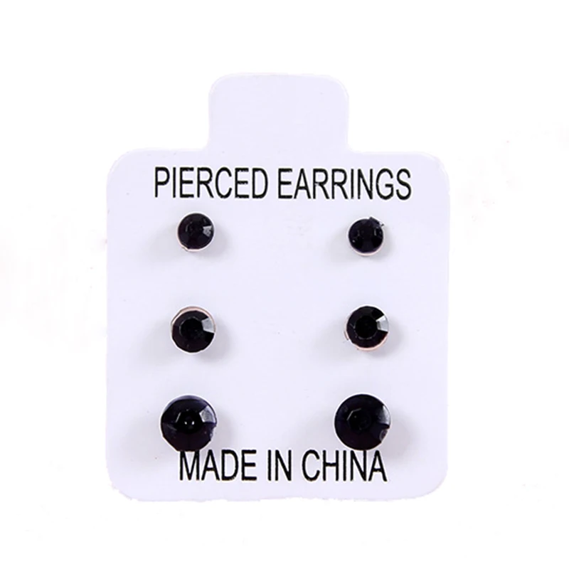 6 Fashion Colors Shiny Crystal Anti-allergic Plastic Stud 3 Sizes per set Women Stud Earrings
6 Fashion Colors Shiny Crystal Anti-allergic Plastic Stud 3 Sizes per set Women Stud Earrings