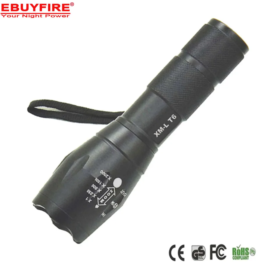 E17 Torch 3x AAA Flashlight 18650 ZOOM LED Torch Flash lights 5 Mode XML T6 Aluminum Adjustable lanterna
E17 Torch 3x AAA Flashlight 18650 ZOOM LED Torch Flash lights 5 Mode XML T6 Aluminum Adjustable lanterna