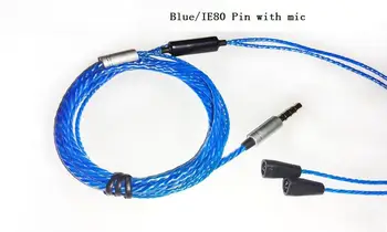 DIY earphone wire with pin IE80/TF/UE upgrade wire
DIY earphone wire with pin IE80/TF/UE upgrade wire