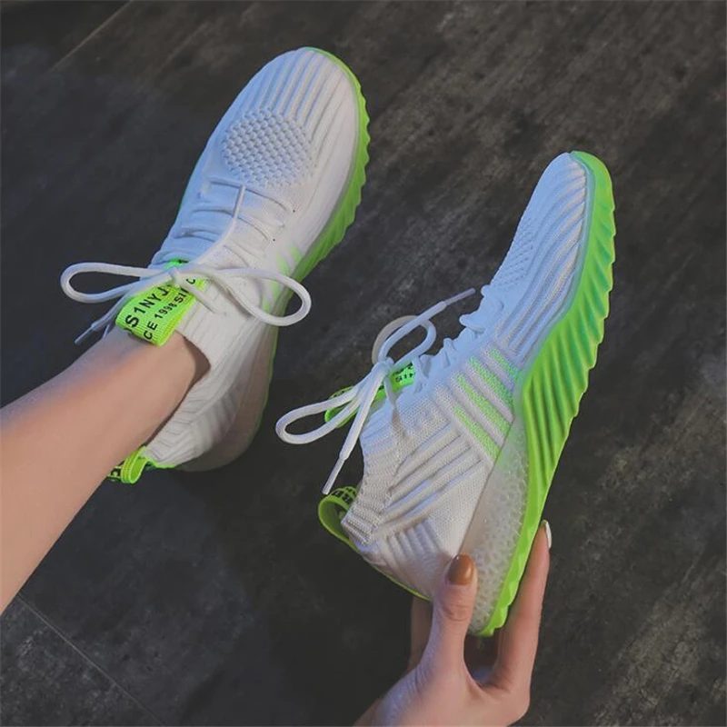Women's Sneakers Flat Knitting Spring Women Shoes 2019 New Summer Female Mesh Vulcanized Ladies Lace up Breathable Casual Shoes
Women's Sneakers Flat Knitting Spring Women Shoes 2019 New Summer Female Mesh Vulcanized Ladies Lace up Breathable Casual Shoes