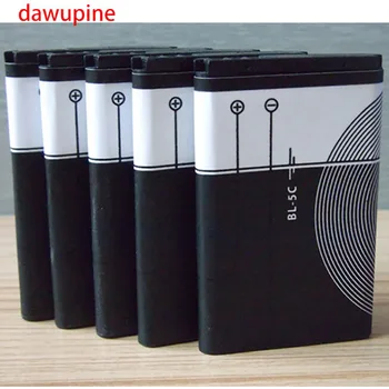 

5Pieces BL-5c full capacity 1020 mah 3.7V lithium battery card speakers navigation small stereo radio phone cells