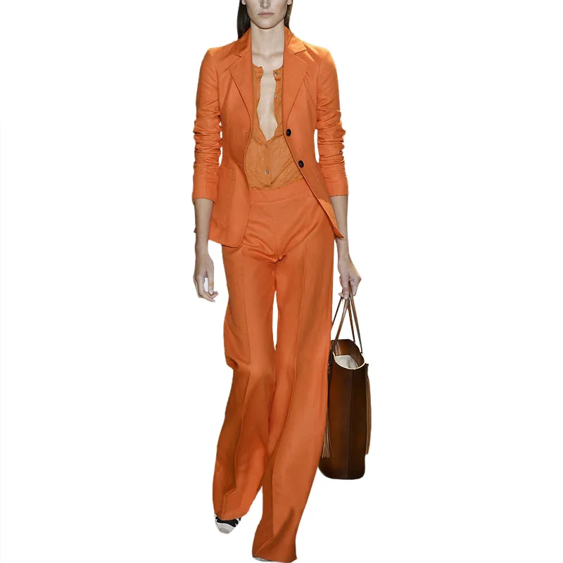 2019 Spring Autumn Design OL Bussiness Lady Pant Suits Solid Colot Blazer Long Trousers Chic Formal Outfits Twin Sets
2019 Spring Autumn Design OL Bussiness Lady Pant Suits Solid Colot Blazer Long Trousers Chic Formal Outfits Twin Sets