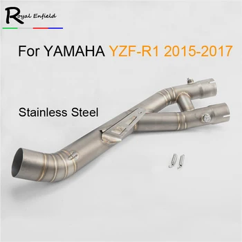 R1 Stainless Steel and Aluminum Alloy Mid Pipe Motorbike Motorcycle Middle Link Exhaust Muffler for YAMAHA YZF-R1 2015 2016 2017
R1 Stainless Steel and Aluminum Alloy Mid Pipe Motorbike Motorcycle Middle Link Exhaust Muffler for YAMAHA YZF-R1 2015 2016 2017