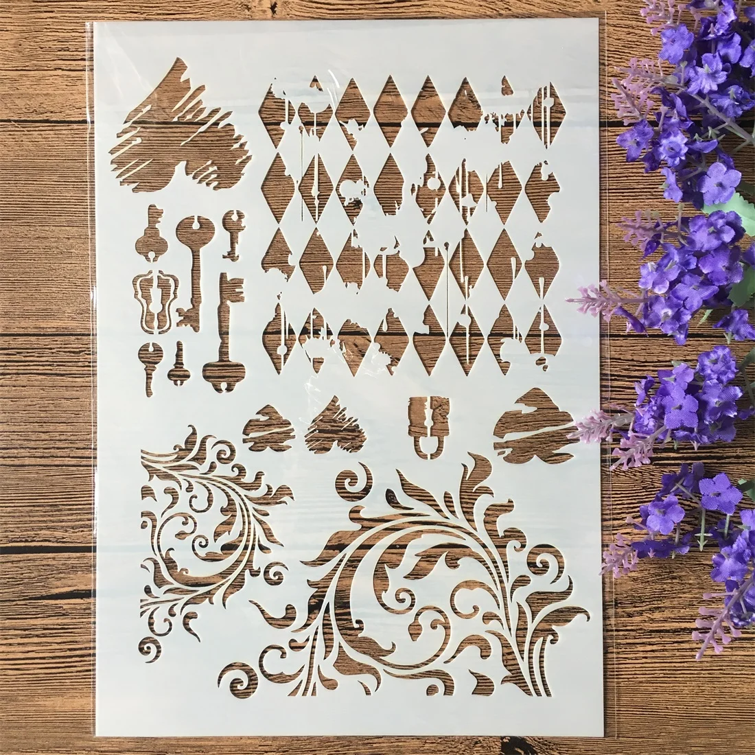2019 Vintage Key Clock A4 DIY Craft Layering Stencils Wall Painting Scrapbooking Stamping Embossing Album Decor Paper Template
2019 Vintage Key Clock A4 DIY Craft Layering Stencils Wall Painting Scrapbooking Stamping Embossing Album Decor Paper Template