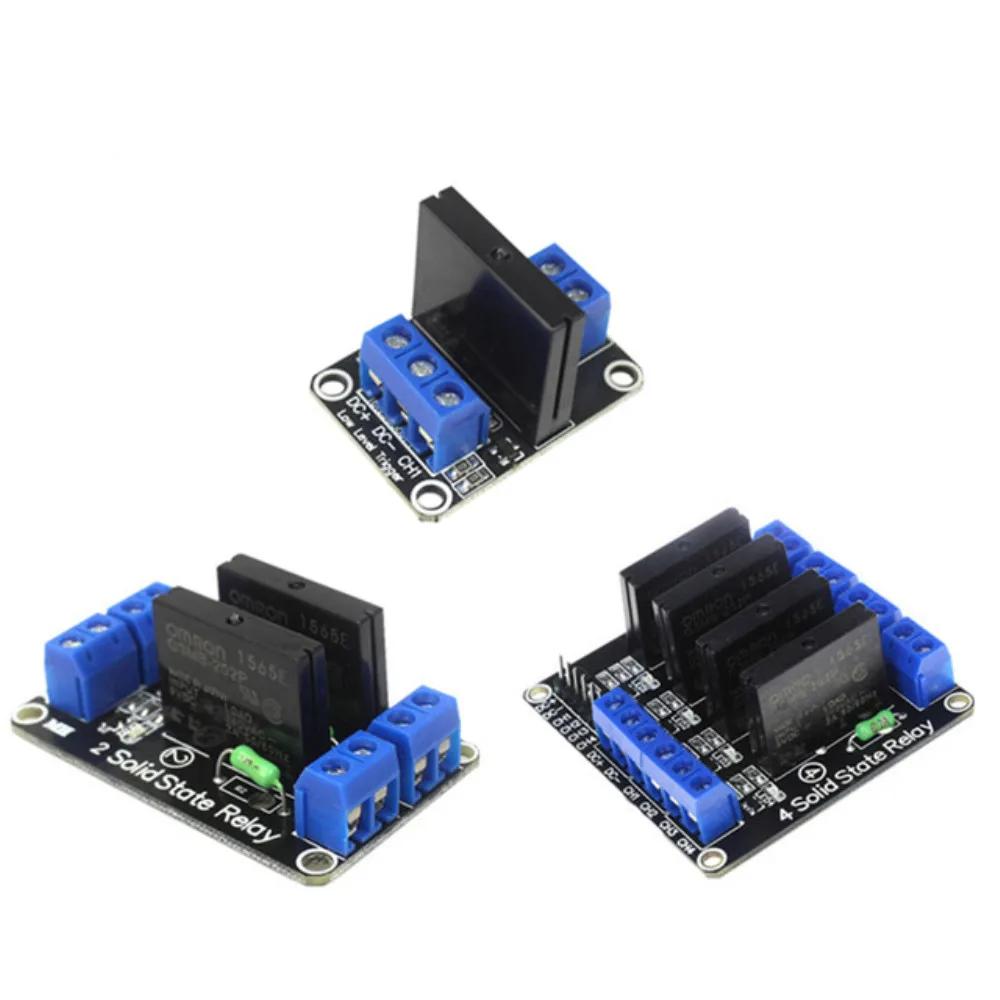 

Smart Electronics 1/2/4 Channel 5V DC Relay Module Solid State Low Level G3MB-202P Relay SSR AVR DSP for arduino Diy Kit