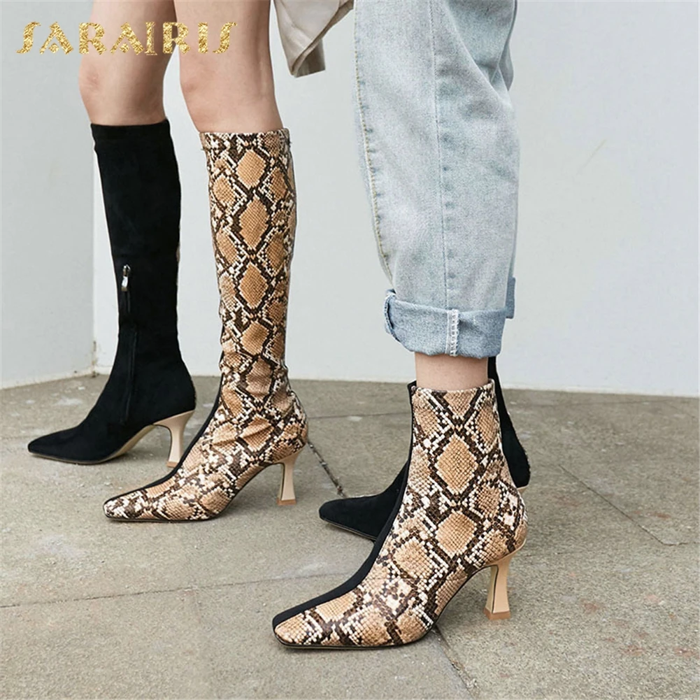 Sarairis New Brand Top Quality 2 Style Add Fur Winter Boots Woman Shoes Zipper Strange Style Mix Color Shoes Woman Boots Female
Sarairis New Brand Top Quality 2 Style Add Fur Winter Boots Woman Shoes Zipper Strange Style Mix Color Shoes Woman Boots Female