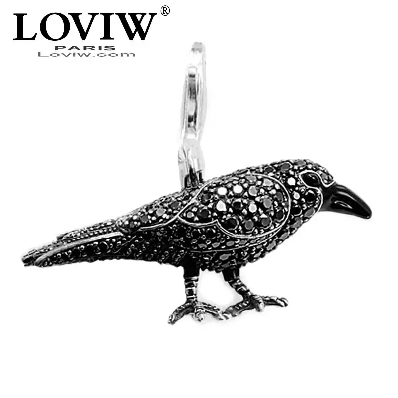 Black CZ Crow Bird pendant European thomas Style hot jewelry for Gift Punk Pendant for Necklace 925 Sterling Silver zircon pave
Black CZ Crow Bird pendant European thomas Style hot jewelry for Gift Punk Pendant for Necklace 925 Sterling Silver zircon pave