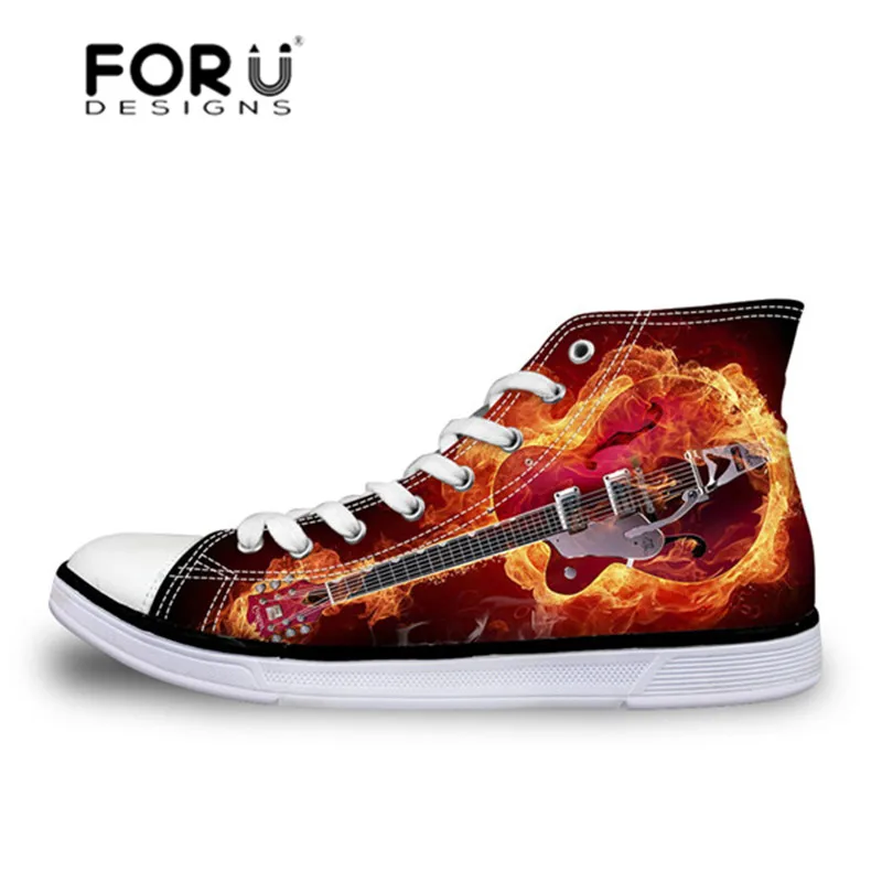 FORUDESIGNS Men's Vulcanize Shoes Guitar Print Canvas High-top Shoes for Teenager Boys Casual Lace-up Flat Shoes Male Footwear
FORUDESIGNS Men's Vulcanize Shoes Guitar Print Canvas High-top Shoes for Teenager Boys Casual Lace-up Flat Shoes Male Footwear