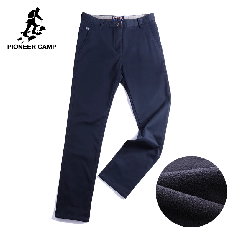 Pioneer Camp business pants thicken fleece mens winter pants brand clothing quality warm male trousers dark blue AXX701379
Pioneer Camp business pants thicken fleece mens winter pants brand clothing quality warm male trousers dark blue AXX701379