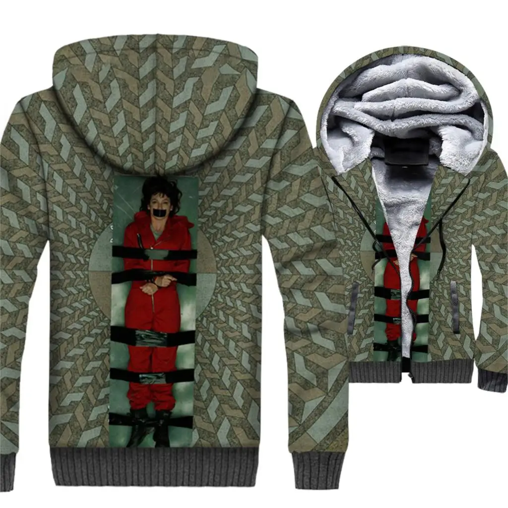 Funny The Paper House Sweatshirts 2018 Winter Thick Men's Hoodies Hip Hop Unisex Zipper Hoodied Streetwear 3D Anime Coat Jackets
Funny The Paper House Sweatshirts 2018 Winter Thick Men's Hoodies Hip Hop Unisex Zipper Hoodied Streetwear 3D Anime Coat Jackets