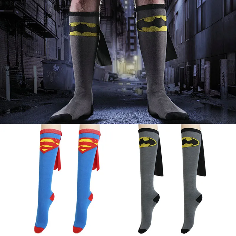 HOT Unisex Super Hero Superman Batman Knee High With Cape Soccer Cosplay Socks #
HOT Unisex Super Hero Superman Batman Knee High With Cape Soccer Cosplay Socks #