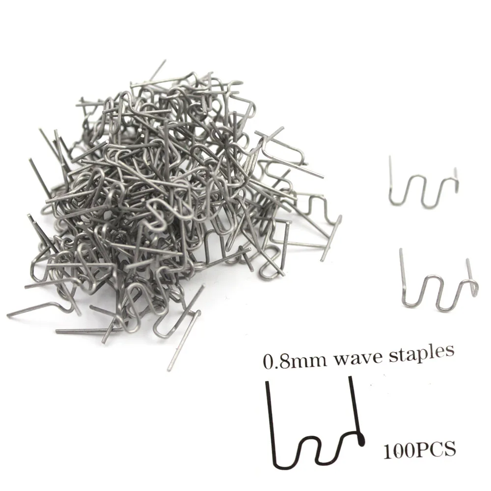 Staples for Hot Stapler Plastic Repair Wave Staples Bumper Bodywork Repairs 0.8mm S Wave Staples 100pcs
Staples for Hot Stapler Plastic Repair Wave Staples Bumper Bodywork Repairs 0.8mm S Wave Staples 100pcs