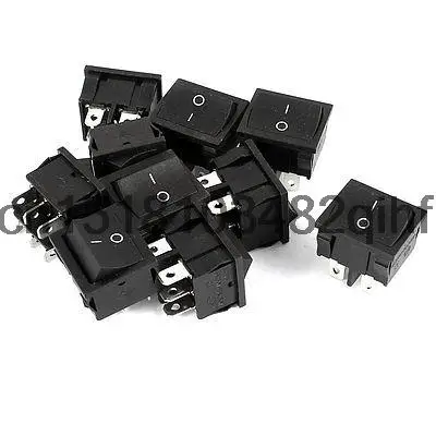 AC 250V 6A 125V 15A 6 Termials DPDT ON/OFF 2 Positions Rocker Switch Black 10Pcs
AC 250V 6A 125V 15A 6 Termials DPDT ON/OFF 2 Positions Rocker Switch Black 10Pcs