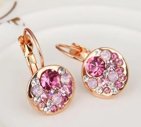 Fashion Brand Earrings Wedding Genuine Austrian Crystal Ear Clips Rose Jewellery Earings Fashion Jewelry 2017 Dropshipping
Fashion Brand Earrings Wedding Genuine Austrian Crystal Ear Clips Rose Jewellery Earings Fashion Jewelry 2017 Dropshipping