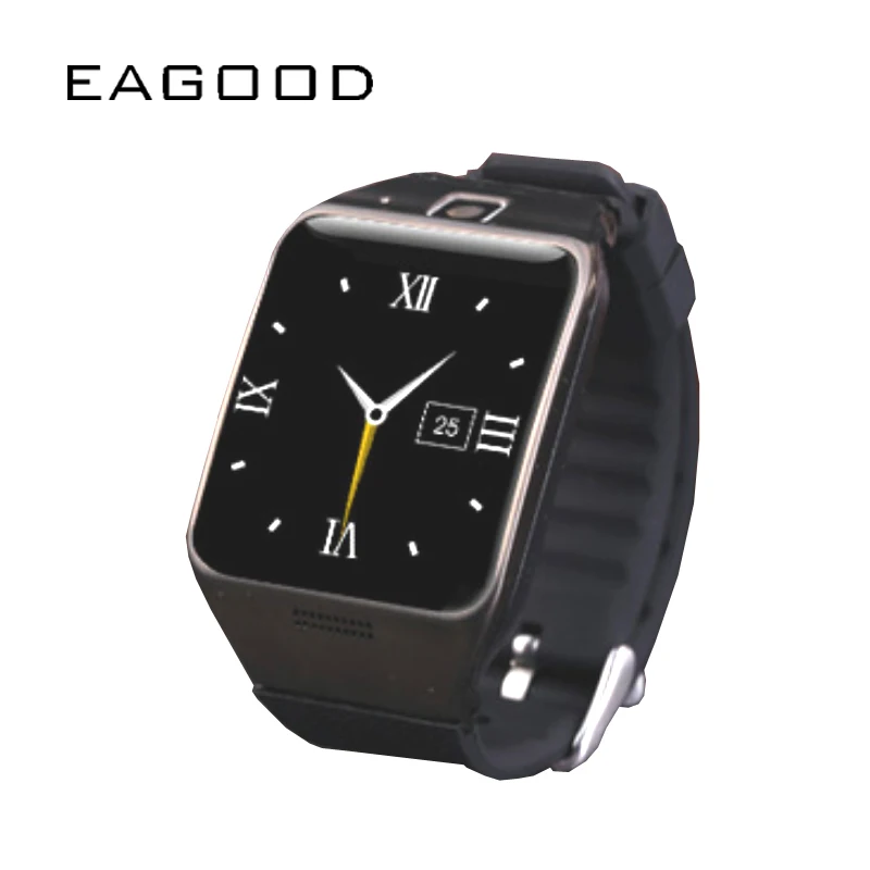 Eagood Bluetooth Смарт часы Поддержка FM радио NFC на две sim карты TF 1.3MP камера с поддержкой